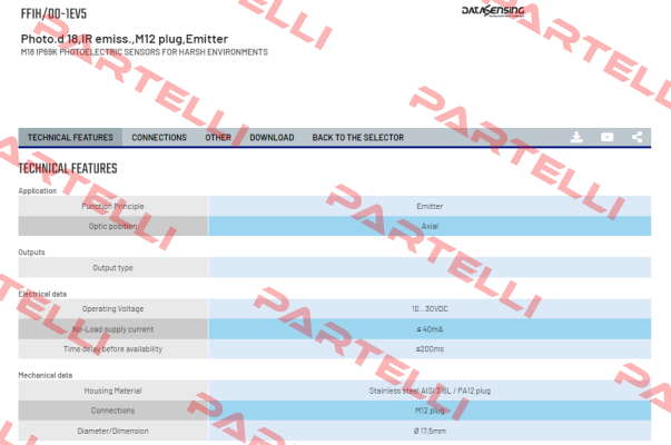 FFIH/00-1EV5 Micro Detectors / Diell (now Datasensing)