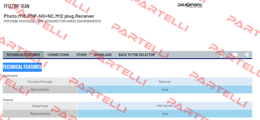 FFIZ/BP-1EAN Micro Detectors / Diell (now Datasensing)