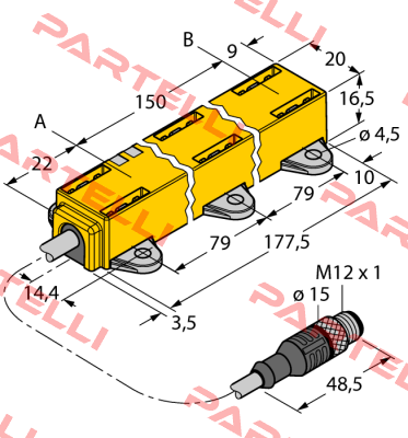 LI150P1-Q17LM1-LU4X2-0,3-RS5/S97 Turck