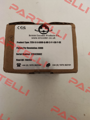 725I-S-S-6000-Q-HV-2-F-1-SX-Y-CE ACCU-CODER