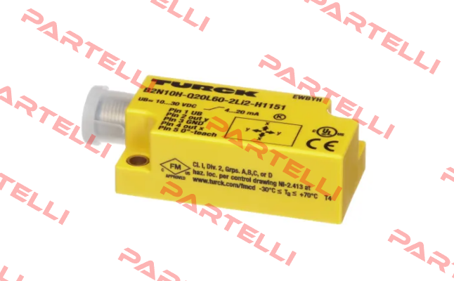B2N10H-Q20L60-2LI2-H1151 Turck
