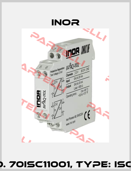 Order No. 70ISC11001, Type: IsoPAQ-110 L Inor