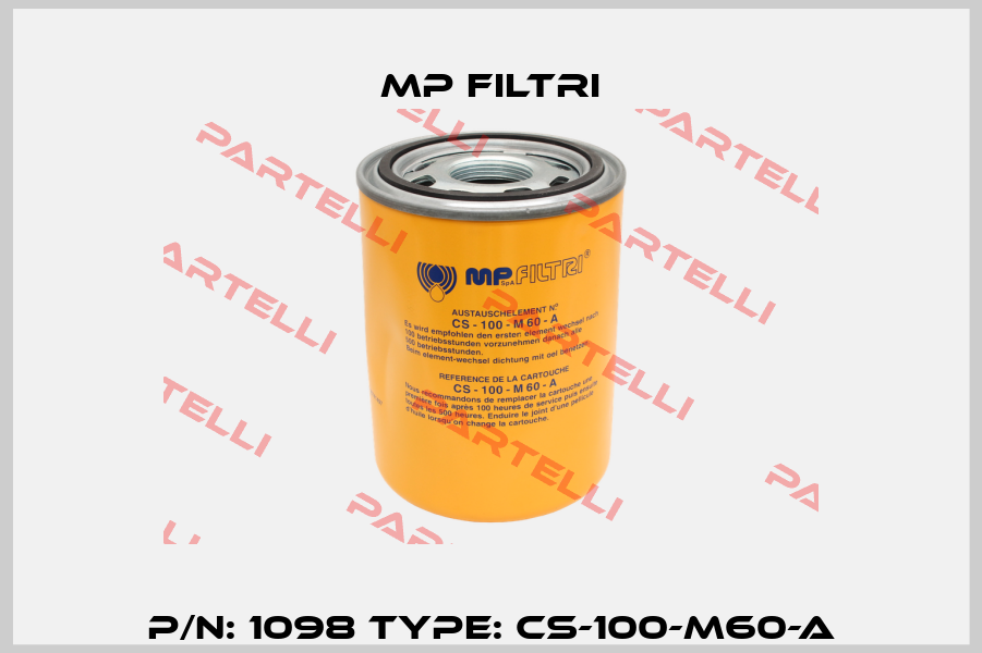 P/N: 1098 Type: CS-100-M60-A MP Filtri