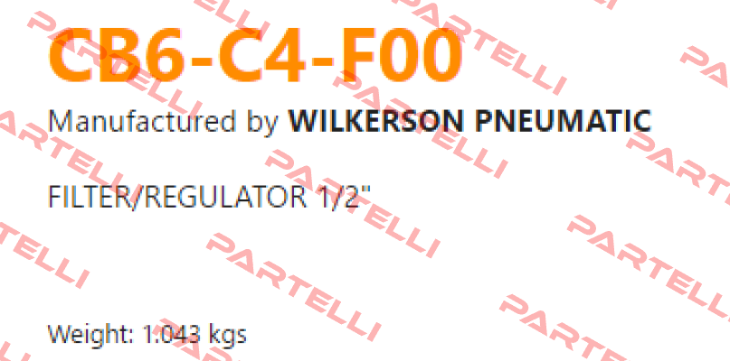CB6-C4-F00 Wilkerson
