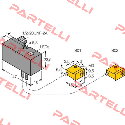 NI2-Q9.5-ADZ32-0.1-FSB5.4X4/S304 Turck