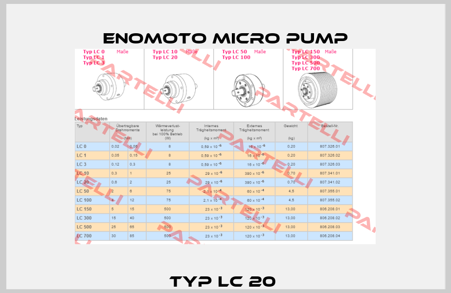 Typ LC 20  Enomoto Micro Pump