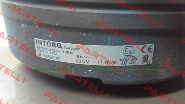 BFK458-16E NR:00520182 Intorq