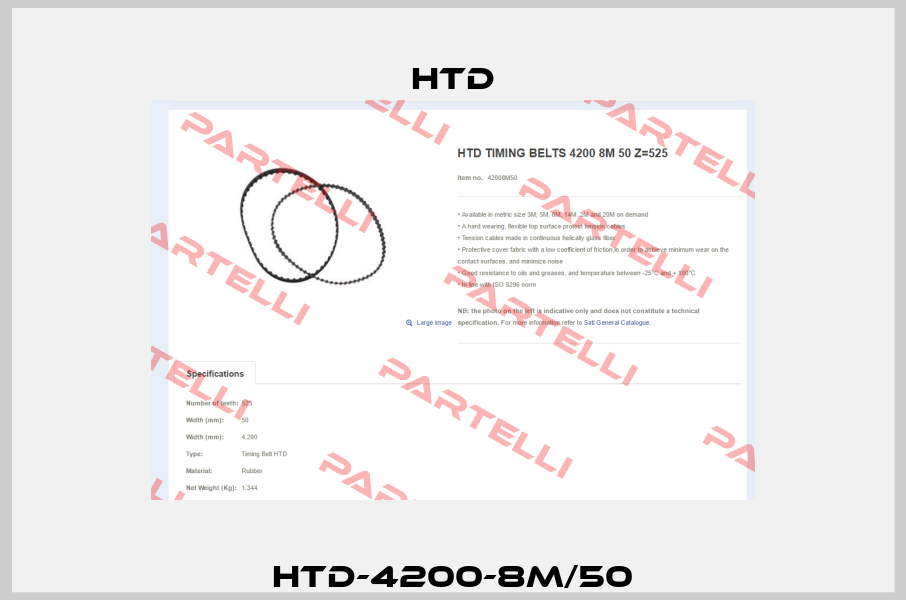 HTD-4200-8M/50 Htd