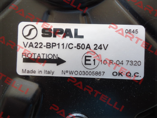VA22BP11C50A SPAL
