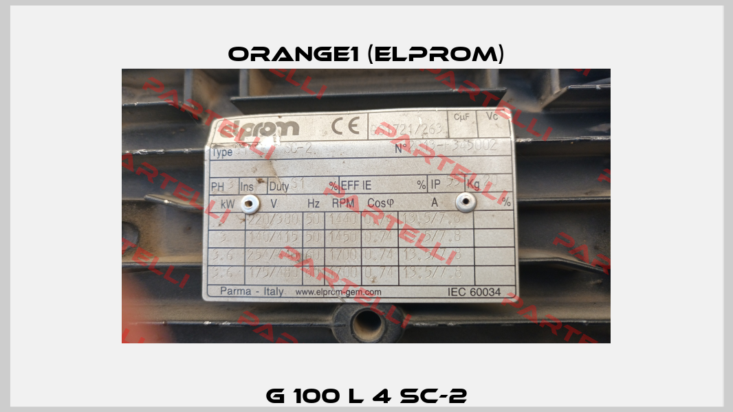 G 100 L 4 SC-2 ORANGE1 (Elprom)