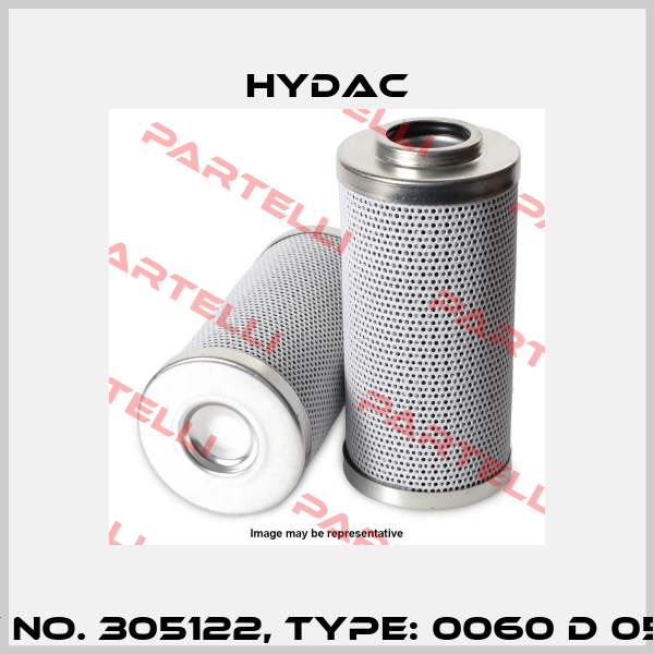 Mat No. 305122, Type: 0060 D 050 W Hydac