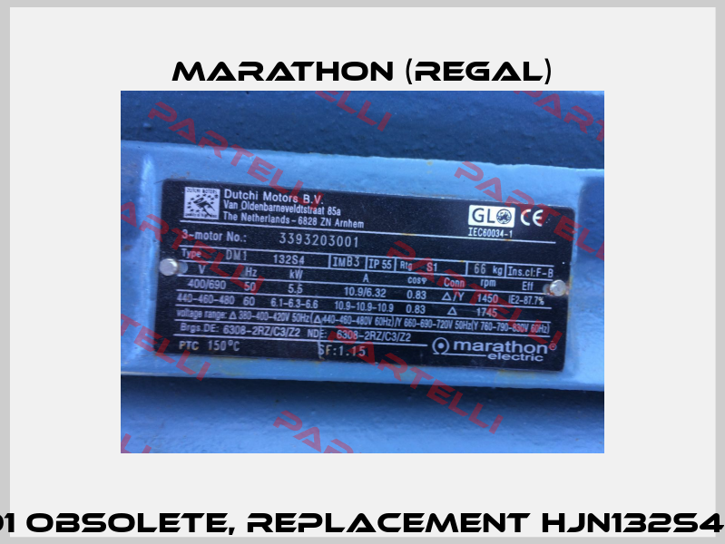 3393203001 obsolete, replacement HJN132S4E2U46 1001  Marathon (Regal)