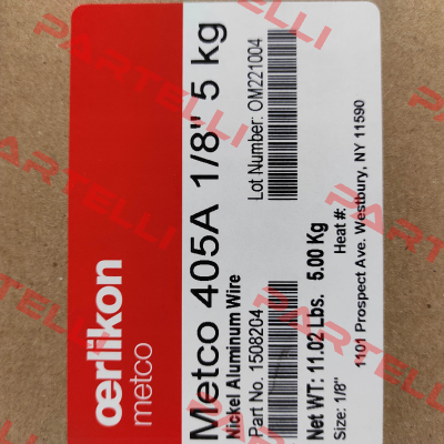 1508204 (3004 Plant) - 405A 1/8" 5 kg Oerlikon Metco