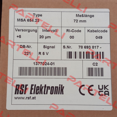 MSA 654.23 Rsf Elektronik