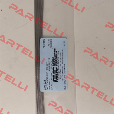 SAE AS3510-0221K Dmc Daniels Manufacturing Corporation