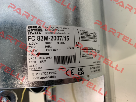 FC83M-2007/15 3075052 Euro Motors Italia