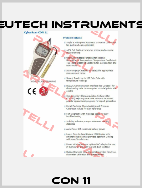 CON 11 Eutech Instruments