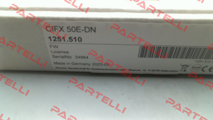 P/N: 1251.510 Type: CIFX 50E-DN/+ML Hilscher