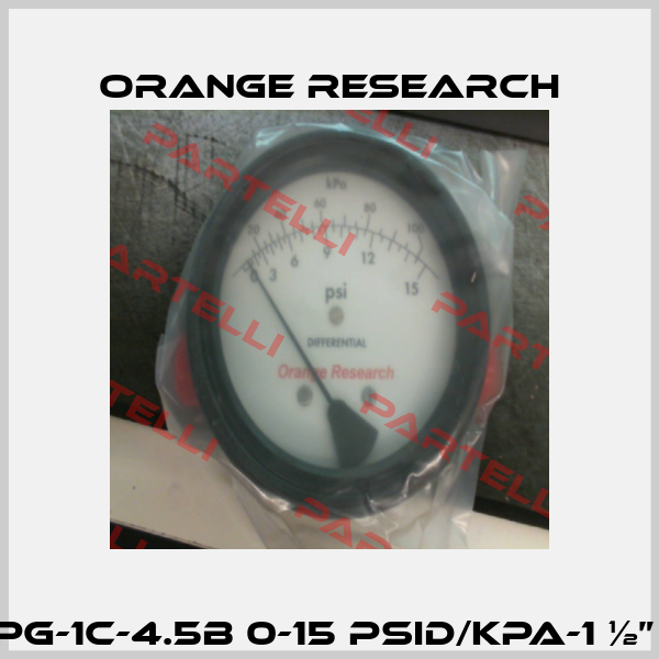 1201PG-1C-4.5B 0-15 PSID/KPA-1 ½” NPT Orange Research