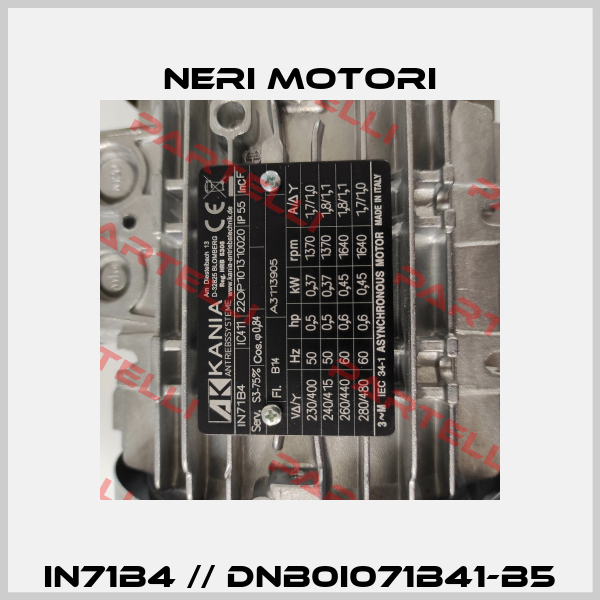 IN71B4 // DNB0I071B41-B5 Neri Motori