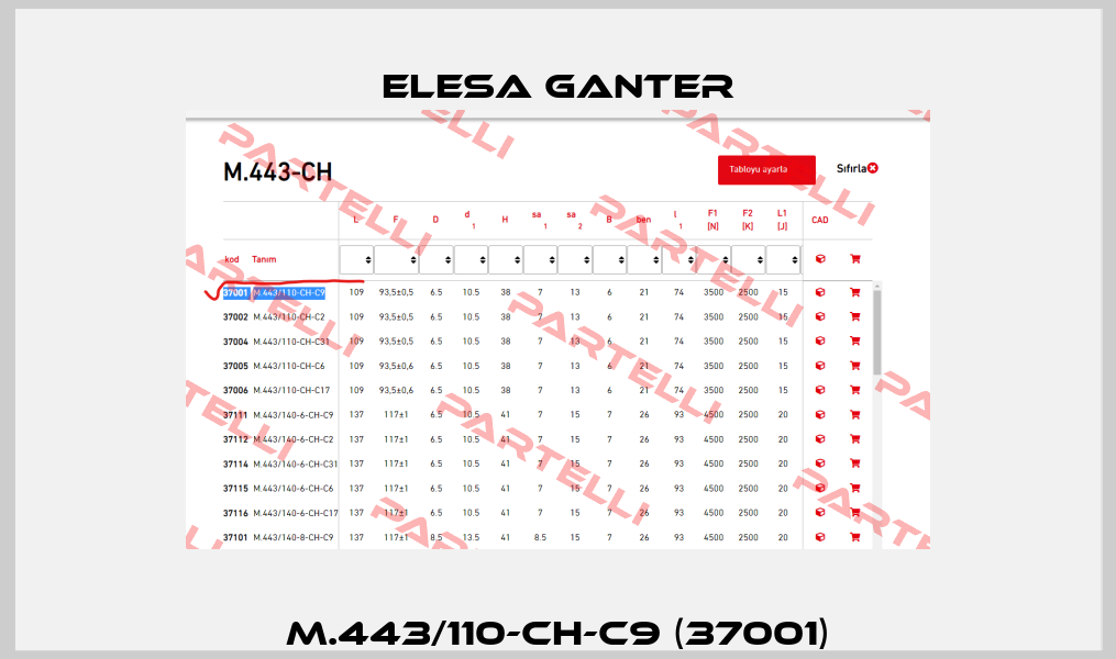 M.443/110-CH-C9 (37001) Elesa Ganter