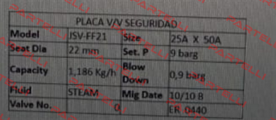 JSV FF21 025X050A (1"X2") Jokwang