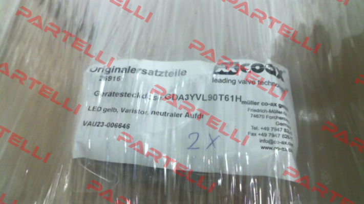 26916, Type: GDA3YVL90T61H 230 V AC Coax