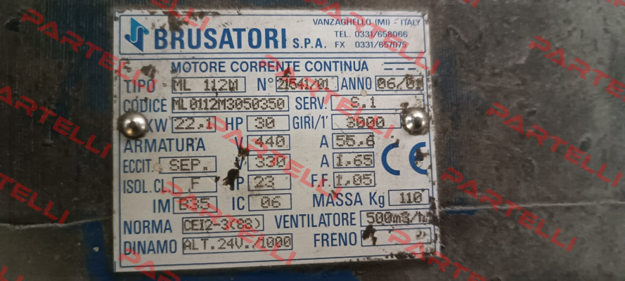 ML 112M N:21541/01 Brusatori
