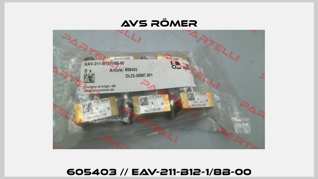 605403 // EAV-211-B12-1/8B-00 Avs Römer
