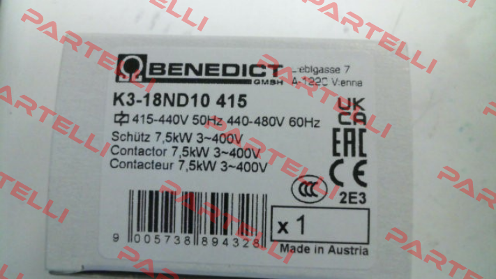K3-18ND10 415 Benedict