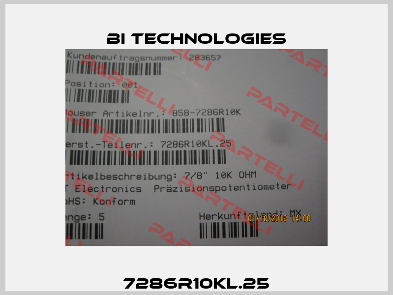 7286R10KL.25 BI Technologies