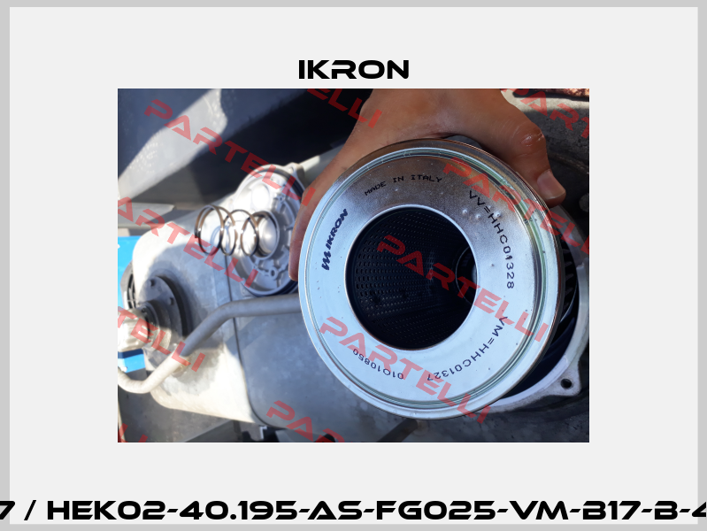 HHC01327 / HEK02-40.195-AS-FG025-VM-B17-B-420L/min. Ikron