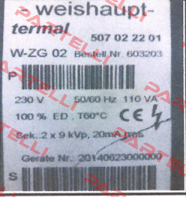 603226 Weishaupt