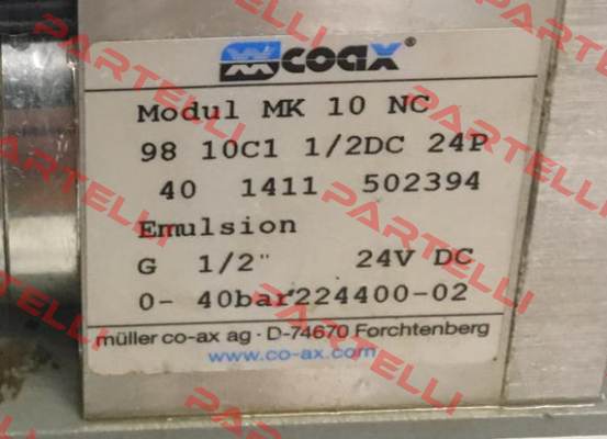 MK 10 NC (502394) Coax