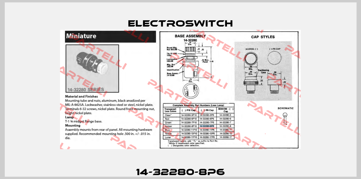 14-32280-8P6 Electroswitch