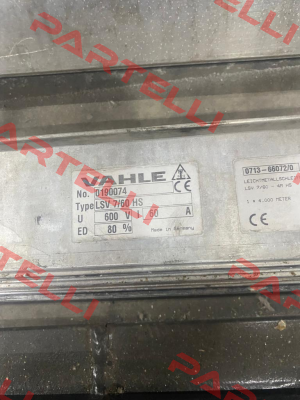 0190074/00 / LSV7/60-4000HS Vahle