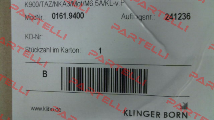 0161.9400 Klinger Born