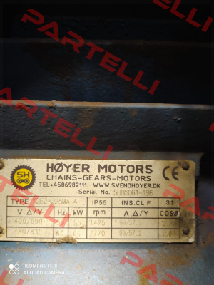 Y2E2-225MA-4 Hoyer Motors