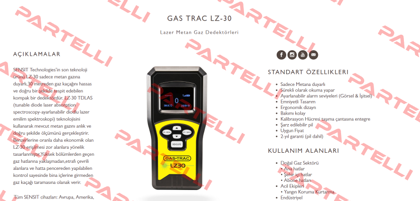 GAS Trac LZ30 Sensit