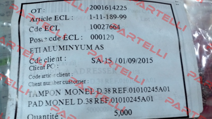 Article ECL:1-11-189-99 for M 400 L  MATTEI