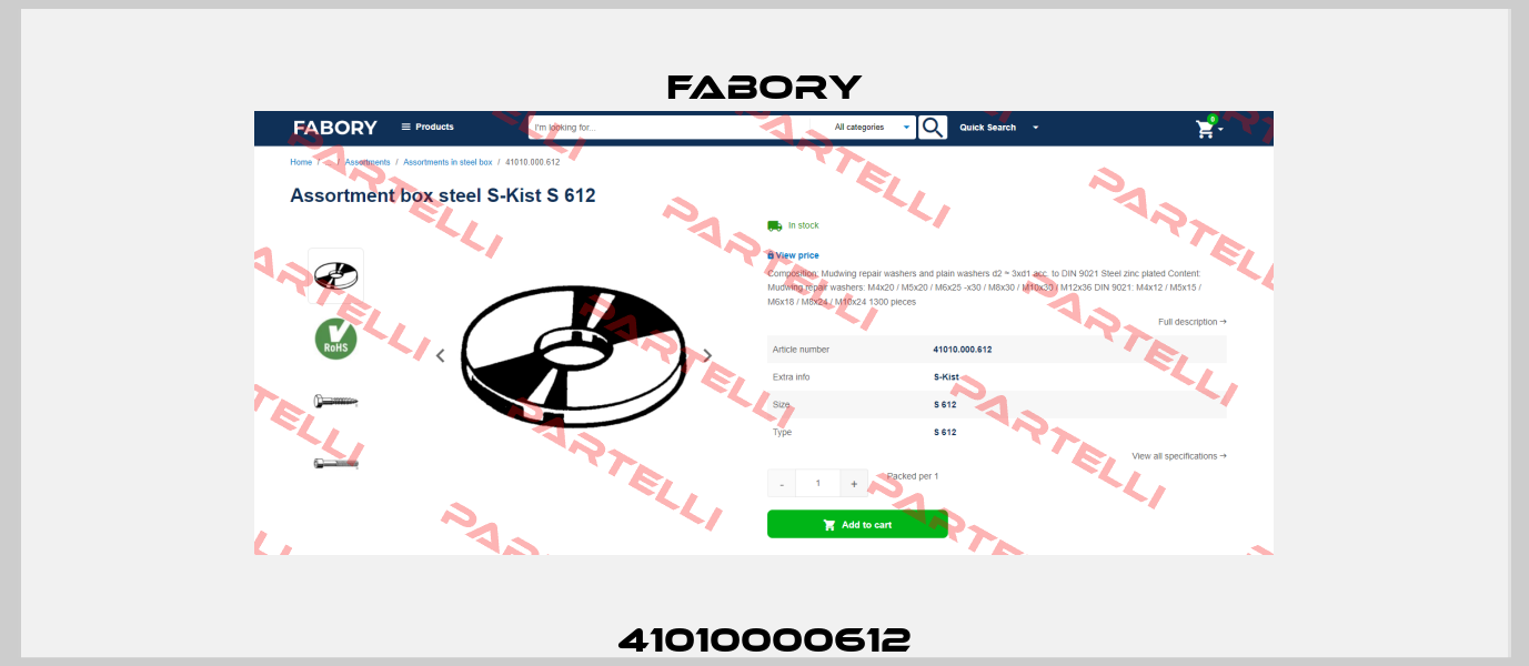41010000612 Fabory