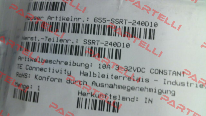 SSRT-240D10 TE Connectivity (Tyco Electronics)