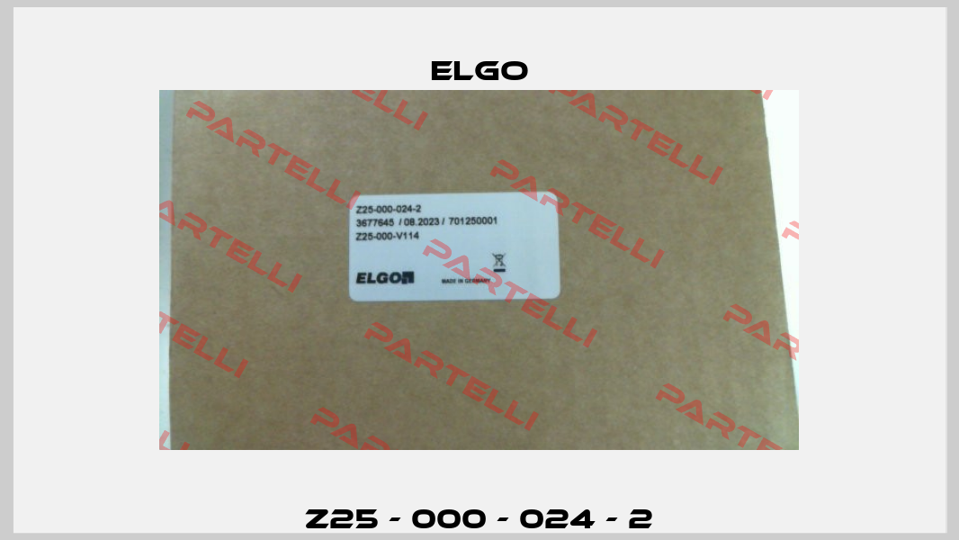 Z25 - 000 - 024 - 2 Elgo