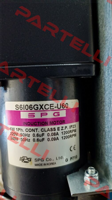 S6I06GXCE-U60 Spg Motor