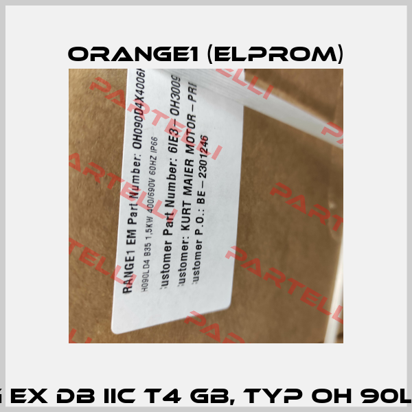 II 2G Ex db IIC T4 Gb, Typ OH 90L D 4 ORANGE1 (Elprom)
