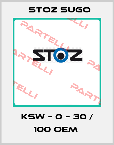 KSW – 0 – 30 / 100 OEM  Stoz Sugo