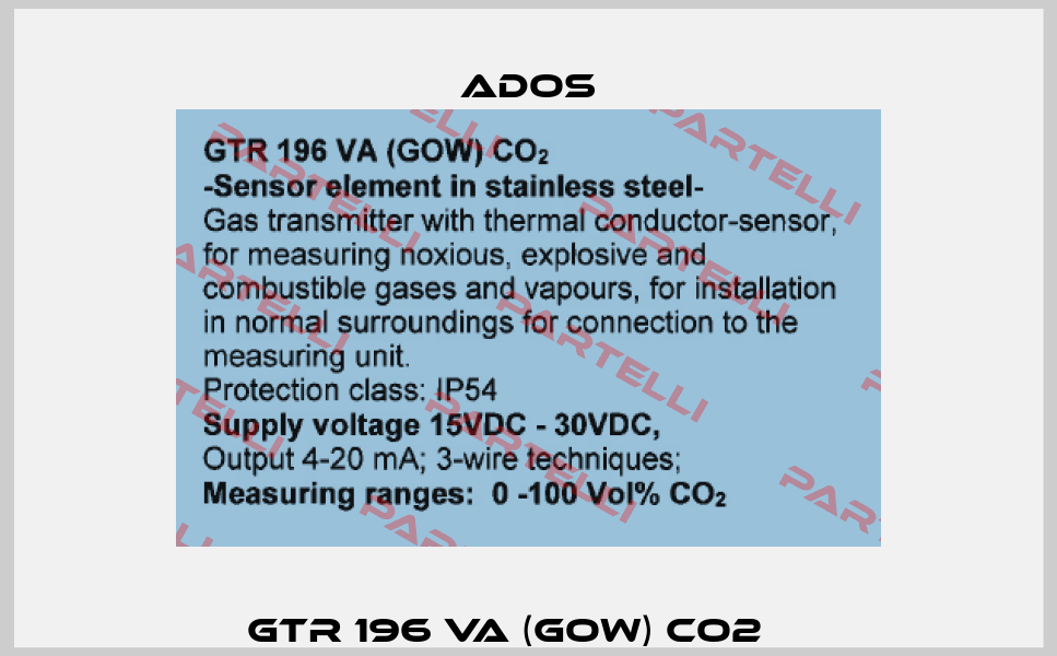 GTR 196 VA (GOW) CO2     Ados