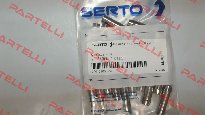 SO 80503-A8-8 / 036.0500.154 Serto
