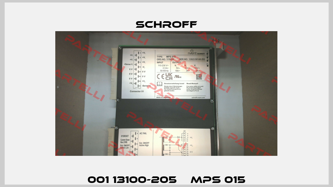 001 13100-205    MPS 015 Schroff