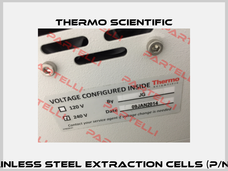 10 mL Stainless Steel Extraction Cells (P/N 068087)  Thermo Scientific